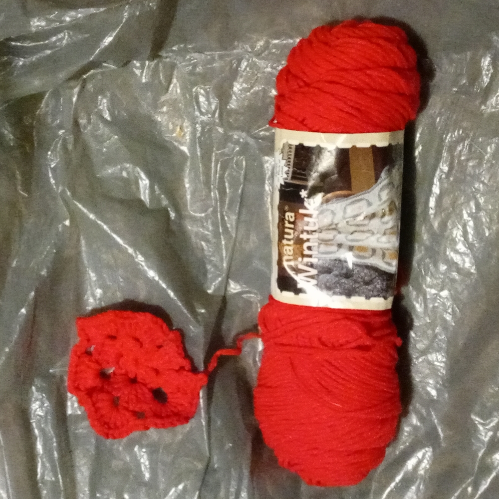 ReD "NATURA WINTUK" w/ Afghan instructions) pattern started 🔥offers🔥 *Vintage*